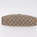 GUCCI GG Supreme Clutch Bag PVC Beige Gold Tone 97 01 037 Auth kk716-7