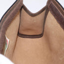 GUCCI GG Supreme Web Sherry Line Clutch Bag PVC Beige 89 01 001 Auth kk719-10