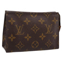 LOUIS VUITTON Monogram Poche Toilette 15 Pouch M47546 LV Auth kk721-1