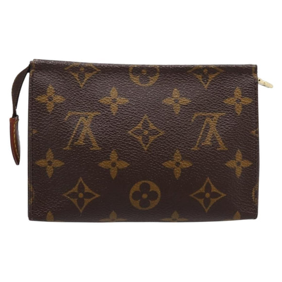 LOUIS VUITTON Monogram Poche Toilette 15 Pouch M47546 LV Auth kk721