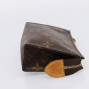 LOUIS VUITTON Monogram Poche Toilette 15 Pouch M47546 LV Auth kk721-4
