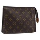 LOUIS VUITTON Monogram Poche Toilette 19 Pouch M47544 LV Auth kk722-1