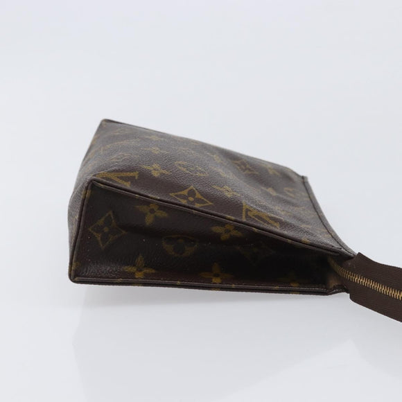 LOUIS VUITTON Monogram Poche Toilette 19 Pouch M47544 LV Auth kk722