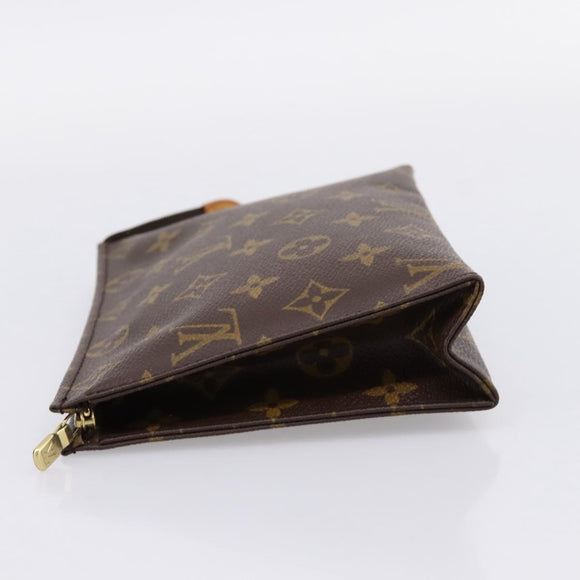 LOUIS VUITTON Monogram Poche Toilette 19 Pouch M47544 LV Auth kk723