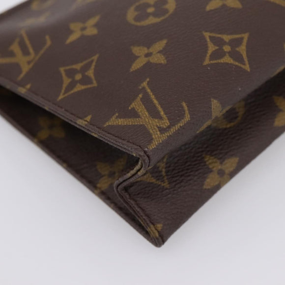 LOUIS VUITTON Monogram Poche Toilette 19 Pouch M47544 LV Auth kk723