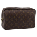 LOUIS VUITTON Monogram Trousse Toilette 28 Clutch Bag M47522 LV Auth kk724-1