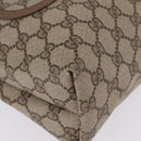 GUCCI GG Supreme Web Sherry Line Tote Bag PVC Beige Gold 39 02 003 Auth kk726-10