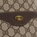 GUCCI GG Supreme Web Sherry Line Tote Bag PVC Beige Gold 39 02 003 Auth kk726-14
