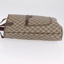 GUCCI GG Supreme Web Sherry Line Tote Bag PVC Beige Gold 39 02 003 Auth kk726-5