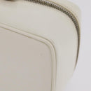 GUCCI Bamboo Vanity Hand Bag Patent Leather White Gold 032 1956 0151 Auth kk729-11