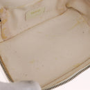 GUCCI Bamboo Vanity Hand Bag Patent Leather White Gold 032 1956 0151 Auth kk729-18
