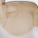 GUCCI Bamboo Vanity Hand Bag Patent Leather White Gold 032 1956 0151 Auth kk729-19