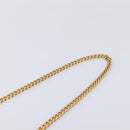 VERSACE Chain Shoulder Bag Leather Black Gold Auth kk734V-9