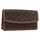 LOUIS VUITTON Monogram Pochette Dam PM Clutch Bag M51812 LV Auth kk738-1
