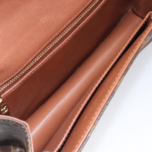 LOUIS VUITTON Monogram Pochette Dam PM Clutch Bag M51812 LV Auth kk738