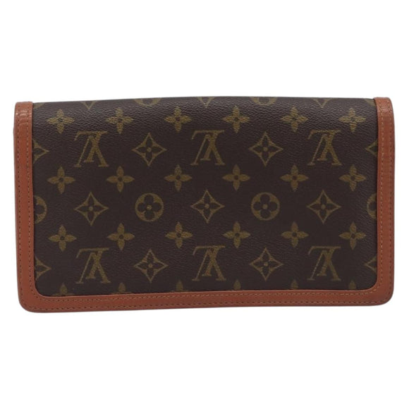 LOUIS VUITTON Monogram Pochette Dam PM Clutch Bag M51812 LV Auth kk738