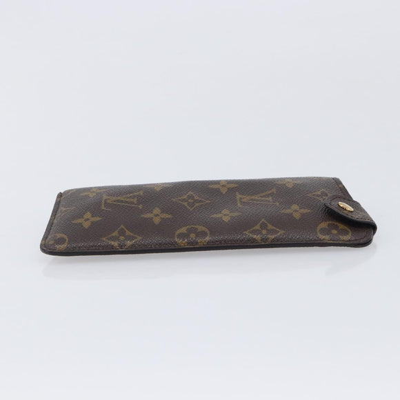 LOUIS VUITTON Monogram Etui Lunette MM Glasses Case M66544 LV Auth kk740V