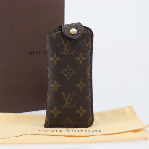 LOUIS VUITTON Monogram Etui Lunette PM Glasses Case M66545 LV Auth kk741V