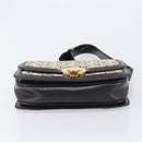 CELINE C Sulky Shoulder Bag Canvas Beige Gold Auth kk742A-10