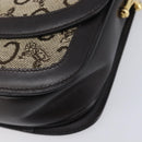 CELINE C Sulky Shoulder Bag Canvas Beige Gold Auth kk742A-11