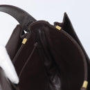 CELINE C Sulky Shoulder Bag Canvas Beige Gold Auth kk742A-20