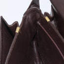 CELINE C Sulky Shoulder Bag Canvas Beige Gold Auth kk742A-21