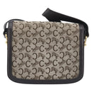 CELINE C Sulky Shoulder Bag Canvas Beige Gold Auth kk742A-3