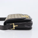 CELINE C Sulky Shoulder Bag Canvas Beige Gold Auth kk742A-5