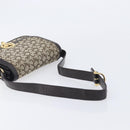 CELINE C Sulky Shoulder Bag Canvas Beige Gold Auth kk742A-7