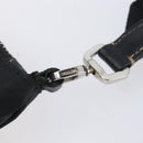 PRADA Shoulder Bag Nylon Black Silver Auth kk745-10