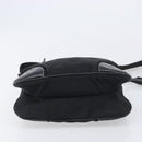 PRADA Shoulder Bag Nylon Black Silver Auth kk745-11