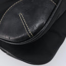 PRADA Shoulder Bag Nylon Black Silver Auth kk745-13