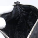 PRADA Shoulder Bag Nylon Black Silver Auth kk745-23