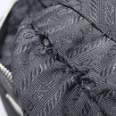 PRADA Shoulder Bag Nylon Black Silver Auth kk745-24