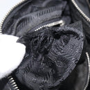 PRADA Shoulder Bag Nylon Black Silver Auth kk745-27