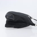 PRADA Shoulder Bag Nylon Black Silver Auth kk745-4