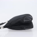 PRADA Shoulder Bag Nylon Black Silver Auth kk745-5