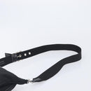PRADA Shoulder Bag Nylon Black Silver Auth kk745-8