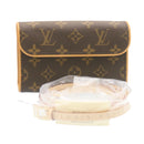 LOUIS VUITTON Monogram Pochette Florentine Waist Pouch M51855 LV Auth knn038-1