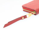 LOUIS VUITTON Monogram Empreinte Zippy Wallet Red M60017 LV Auth knn040-14