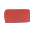 LOUIS VUITTON Monogram Empreinte Zippy Wallet Red M60017 LV Auth knn040-3