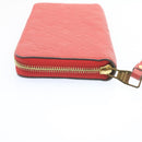 LOUIS VUITTON Monogram Empreinte Zippy Wallet Red M60017 LV Auth knn040-6