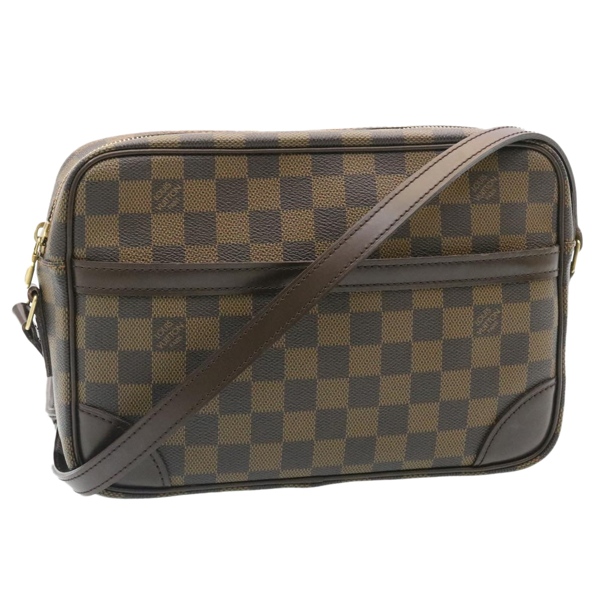 LOUIS VUITTON Damier Ebene Trocadero 27 Shoulder Bag N48085 LV Auth knn052A