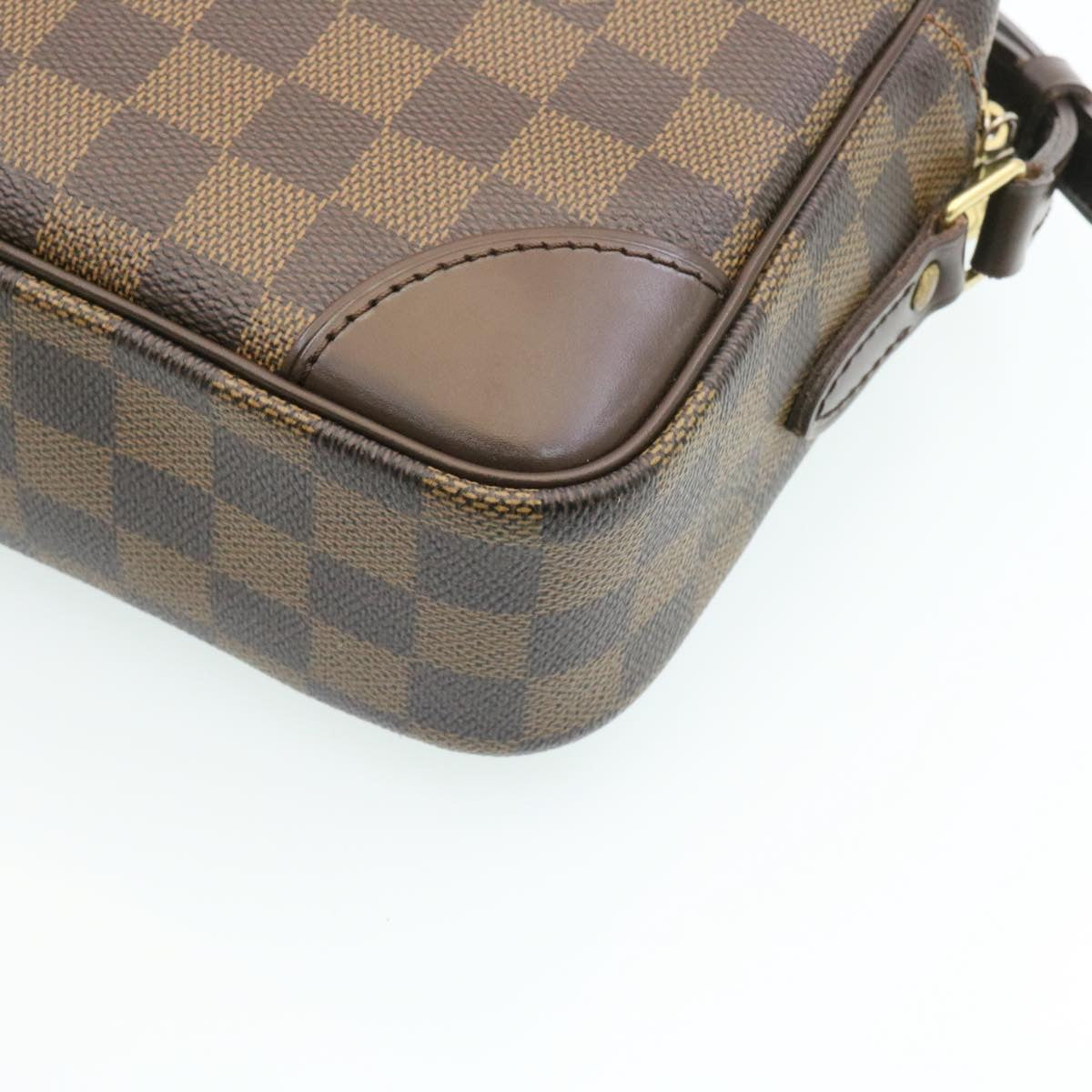 LOUIS VUITTON Damier Ebene Trocadero 27 Shoulder Bag N48085 LV Auth knn052A