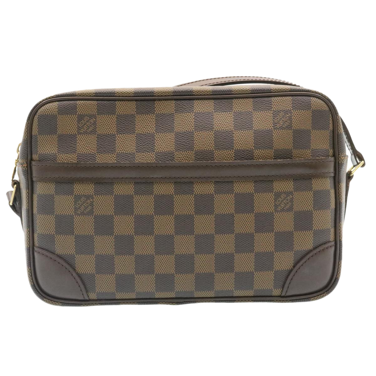 LOUIS VUITTON Damier Ebene Trocadero 27 Shoulder Bag N48085 LV Auth knn052A