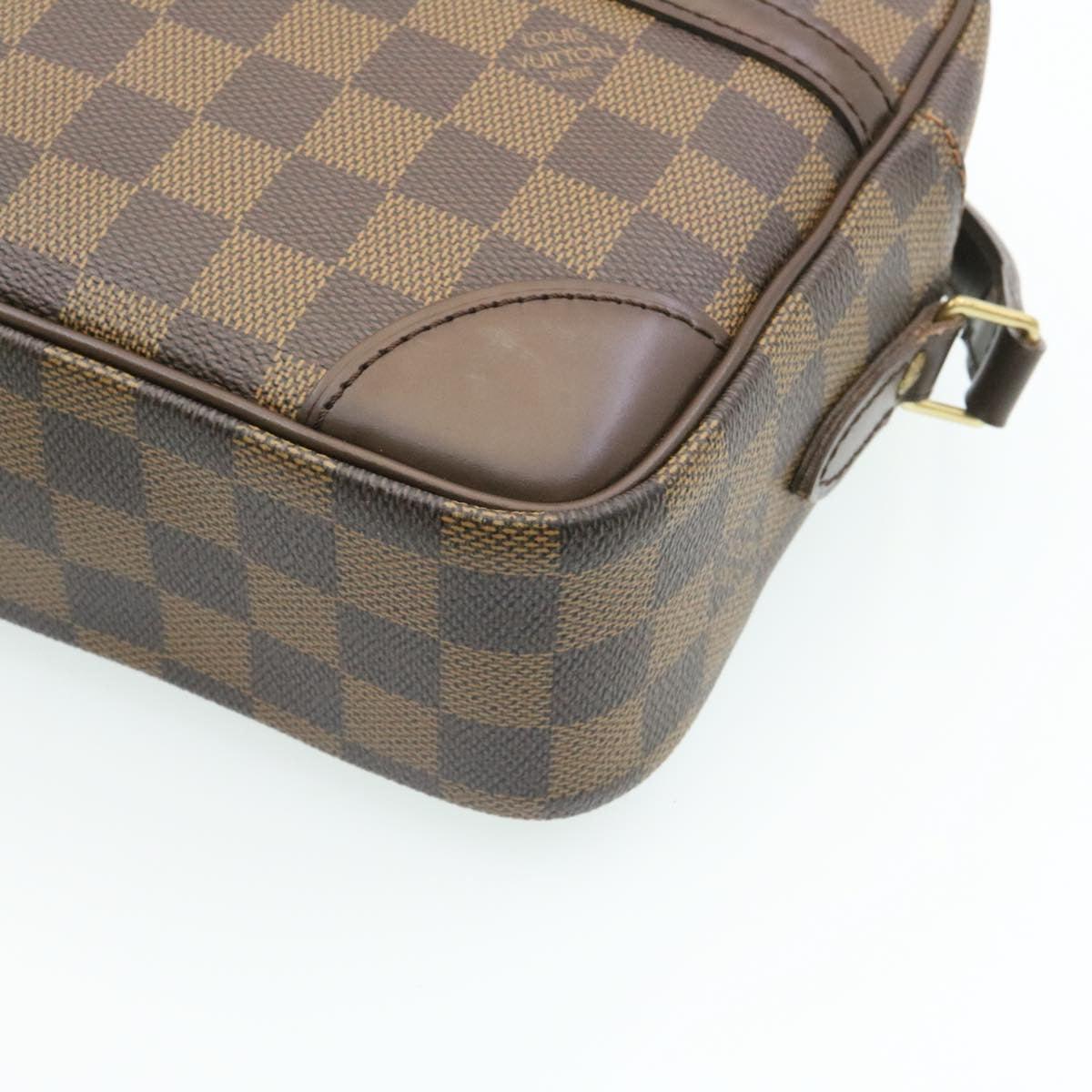 LOUIS VUITTON Damier Ebene Trocadero 27 Shoulder Bag N48085 LV Auth knn052A