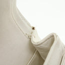 CHANEL Matelasse Double Flap Chain Shoulder Bag Caviar Skin White CC Auth knn085-10