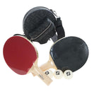 FENDI Zucca Ping Pong Set Racket Case PVC Black Silver 7AS070 Auth LN002M-1
