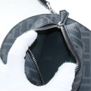 FENDI Zucca Ping Pong Set Racket Case PVC Black Silver 7AS070 Auth LN002M-13