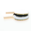 FENDI Zucca Ping Pong Set Racket Case PVC Black Silver 7AS070 Auth LN002M-24
